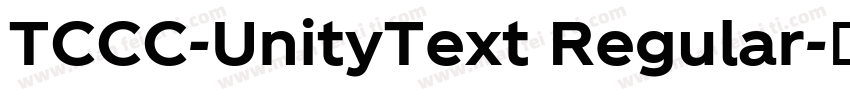 TCCC-UnityText Regular字体转换